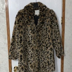 Cheetah print coat